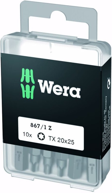 Wera - TORX-Bits DIY-Box, TX 20x25 mm -05072408001