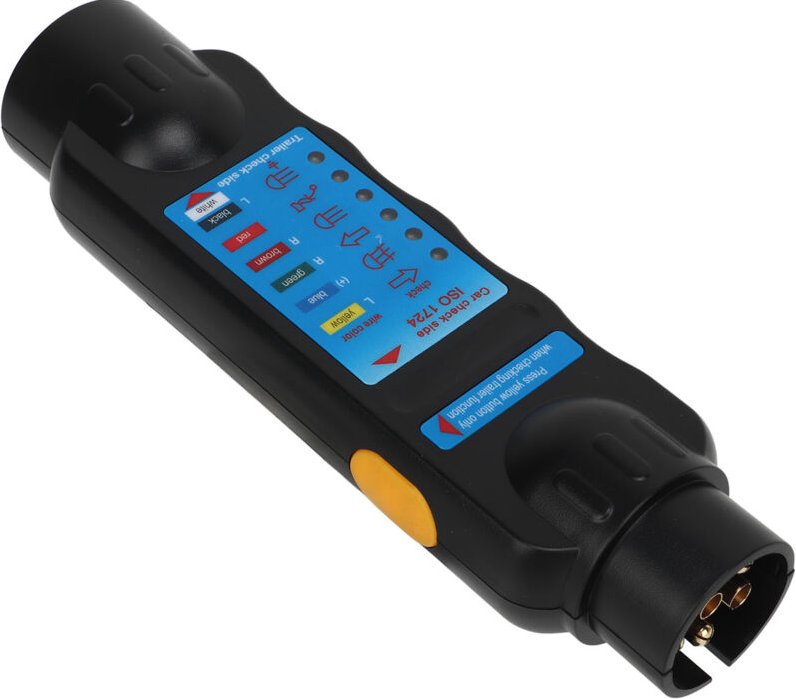 Anhängerstecker-Tester, einfach zu bedienender Wohnmobil-Verkabelungstester für Fahrzeuge (Blue Label).