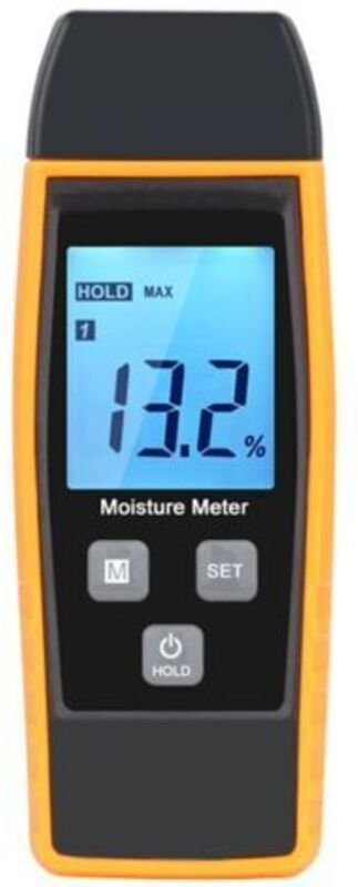 Feuchtigkeitsmesser, Feuchtigkeitsmesser für Wände und Holz, Leckagemesser, Feuchtigkeit, Wassergehaltsdetektor mit LCD-...