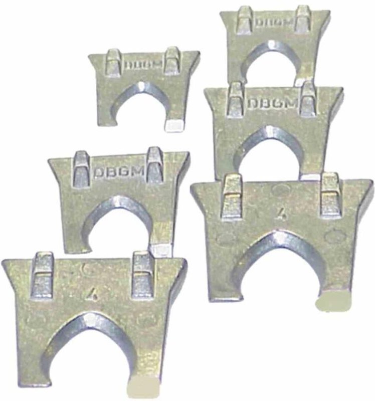 Haromac - Metallkrallen-Set 6-teilig je 2x2-3-4