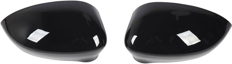 Zoternen - 2 Stück Seitentür-Rückspiegel-Abdeckkappen, linker und rechter Flügel, Ersatz für Fiat 500 2007–2020, glänzen...