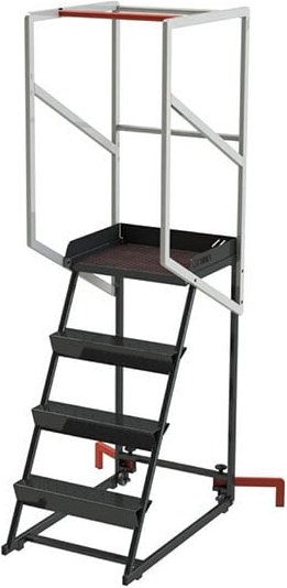 Mobile Stehleiter 4 Stufen - Maximale Arbeitshöhe 3.01m - 830008729