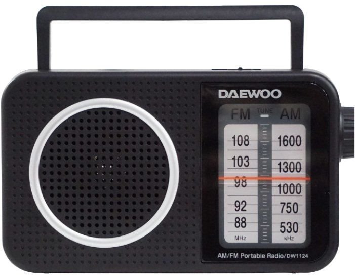 Tragbares Radio Daewoo dw1124/ schwarz