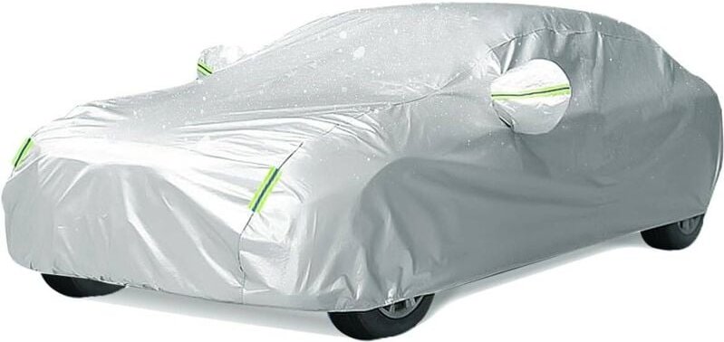 Autoabdeckung Outdoor Autoplane Wasserdicht Autoplane Gegen Sonne Anti-UV Schnee Staub Autoplane 480x175x120cm Limousine...