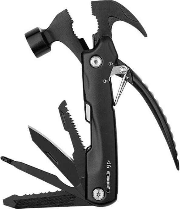 Aougo - Multifunktionshammer, Multifunktionszange, Multitool, Multifunktionsmesser, Wanderzubehör-Set, Überleben, Campin...