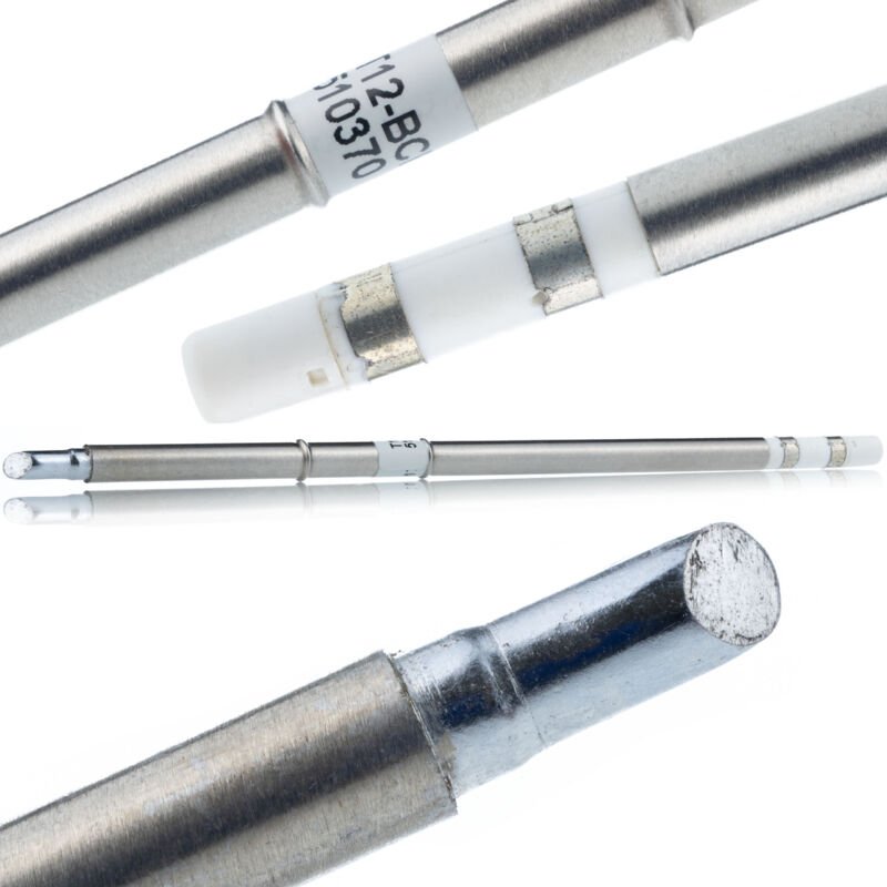 Rosfix T12-BCF4 – Lötspitze mit eingebautem Heizelement Schnellheizung in 10 Sekunden bei 300°C Kompatibel mit T12 Lötst...