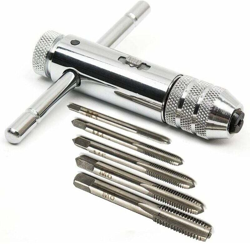 T-förmiger Ratschen-Gewindebohrer, verstellbarer HSS-T-förmiger Gewindebohrer, Ratschen-Gewindebohrerhalter, T-Griffschl...