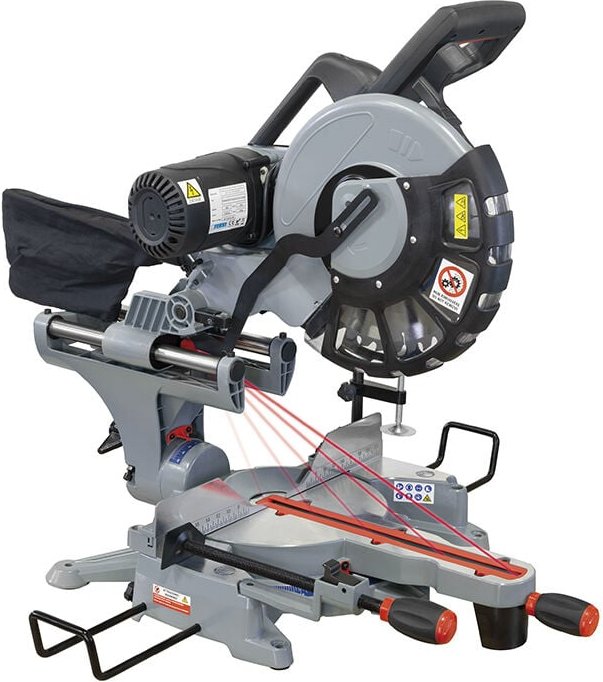 Fervi - zug kapp und gehrungssäge zugsäge kappsäge 305MM laser 0871