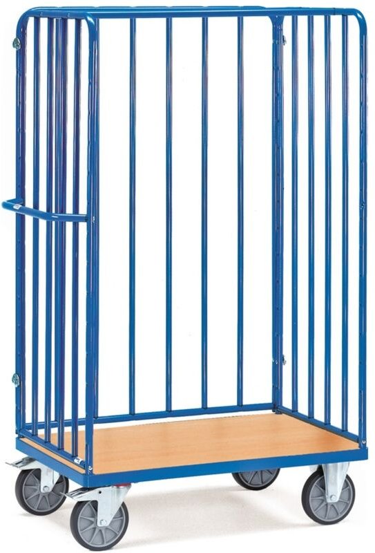 fetra Paketwagen, 630 x 1800 x 1169 mm (BxHxL), Ladefläche 1000 x 600 mm, mit Rohrstreben
