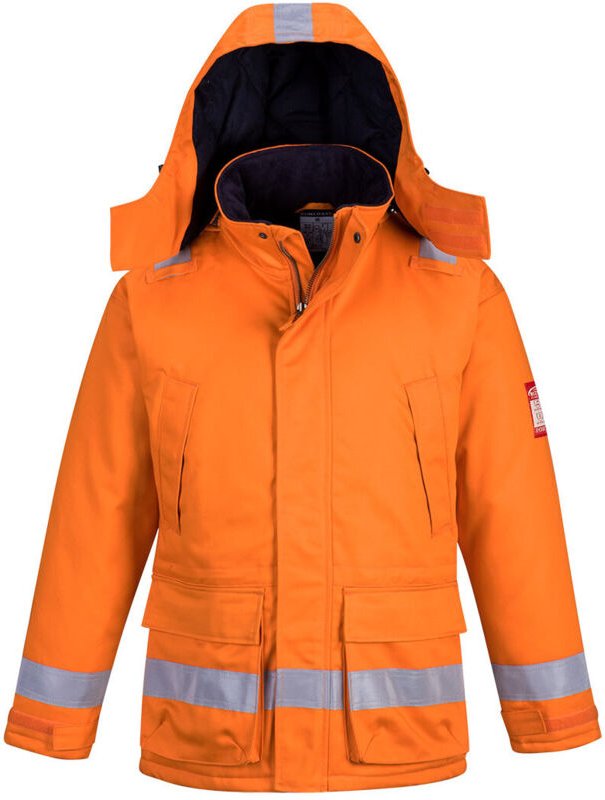 Winterparka Fr Antistatik Farbe: Orange Größe M - Portwest