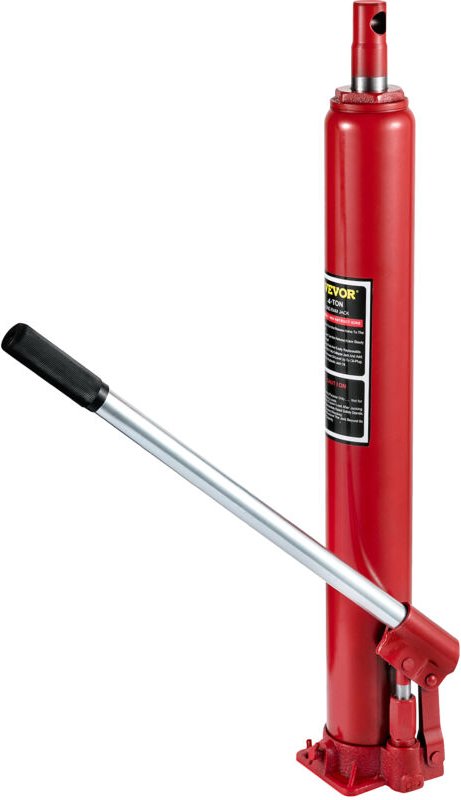 Mophorn - vevor Hydraulischer langer Rammheber, 4T/8818lbs Tragfähigkeit, mit Einzelkolbenpumpe und flacher Basis, manue...