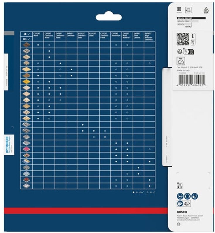 Bosch EXPERT Kreissägeblatt Wood, 216x1,7x30 mm, Z48, Spanwinkel 15°