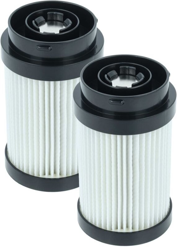 vhbw 2x Staubsaugerfilter kompatibel mit Kärcher VC 6, VC 7 Staubsauger - HEPA-Filter Schwarz Weiß