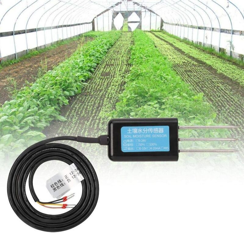 Vtizikl Sonde d'humidité du sol, 0-10V sortie étanche à l'eau de serre humidité du sol testeur capteur mètre 【Cadeau de ...