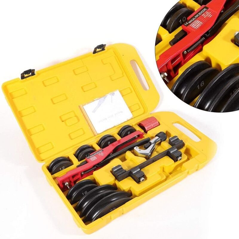 Manuelles Rohrbiegegerät Hochwertiges Rohrbiegegerät 6-22mm Multifunktionales manuelles Rohrbiegegerät Manuelles Set mit...