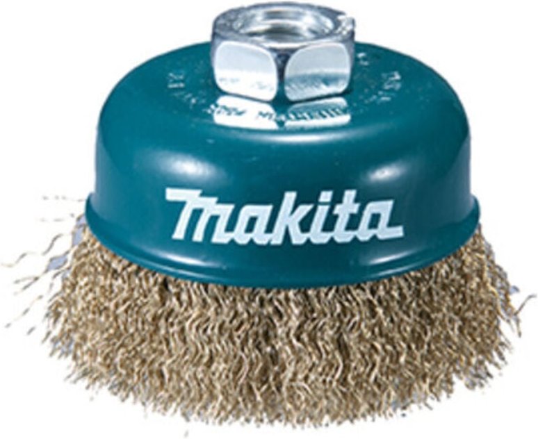 Topfbürste mit vermessingten und gewellten Stahldrähten M14 ø 100mm Makita D-39805
