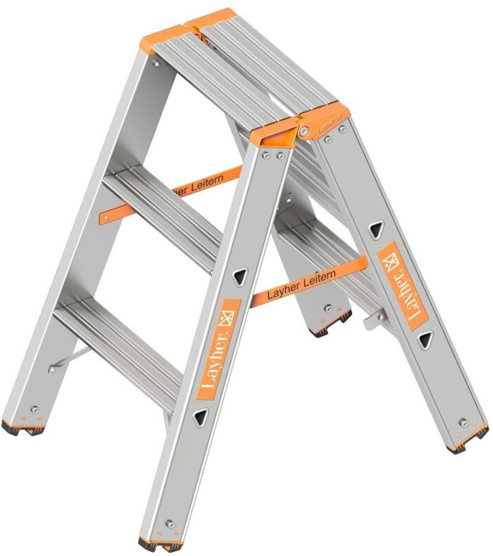 Le Topic - Stufen - Stehleiter 2X3 Stufen - Layher