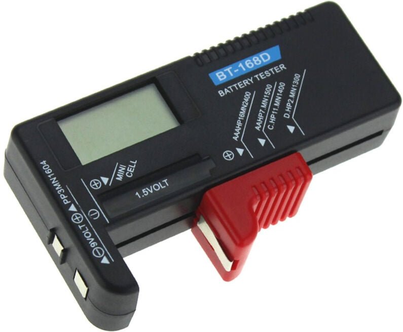 Fitags - BT-168D Digitaler Batterietester Volt Checker 9V Tester, wiederaufladbare aaa 1,5V Knopfzelle wiederaufladbare ...