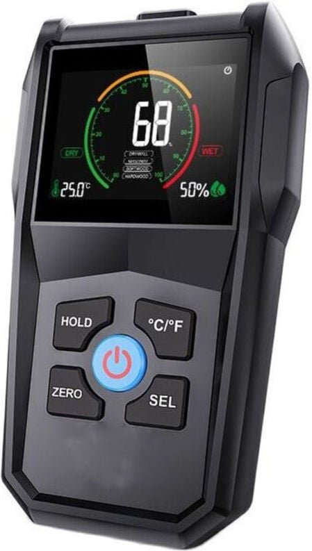 Induktive Holz Hygrometer Umwelt Feuchtigkeit Tester Nicht-kontaktieren Hygrometer Digital Holz Feuchtigkeit Detektor 1 ...