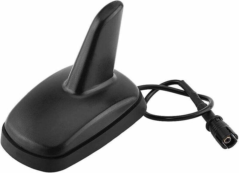 Autoantenne, Haifischflossen-förmige Dachantenne für AM/FM-Radio, Sport-Design, passend für Seat, Schwarz