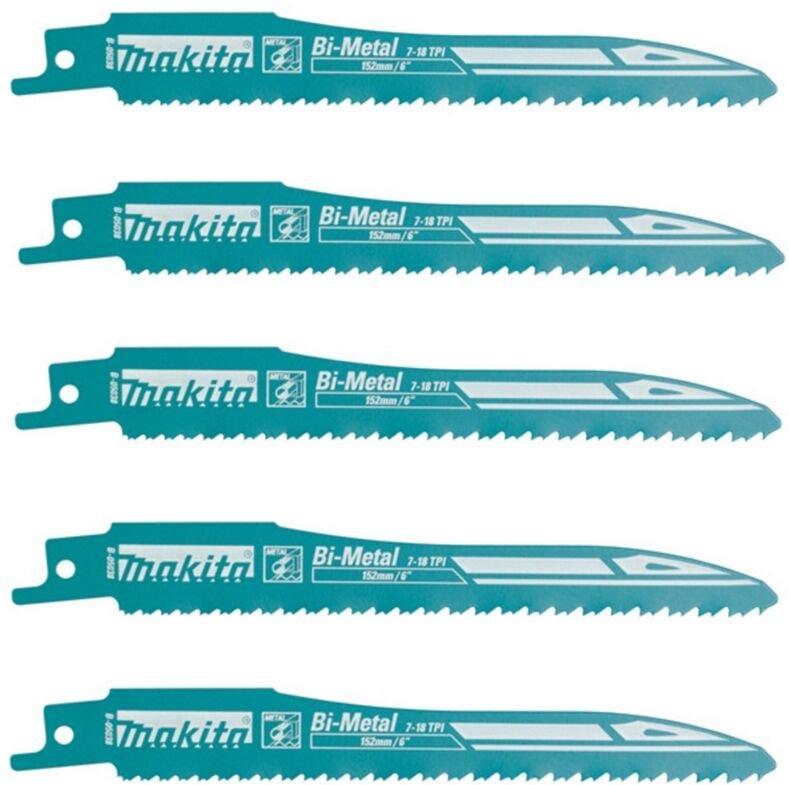 Reciproblatt Sägeblatt bim 152/7 18Z für Säbelsäge (5 Stück) B-05038 - Makita
