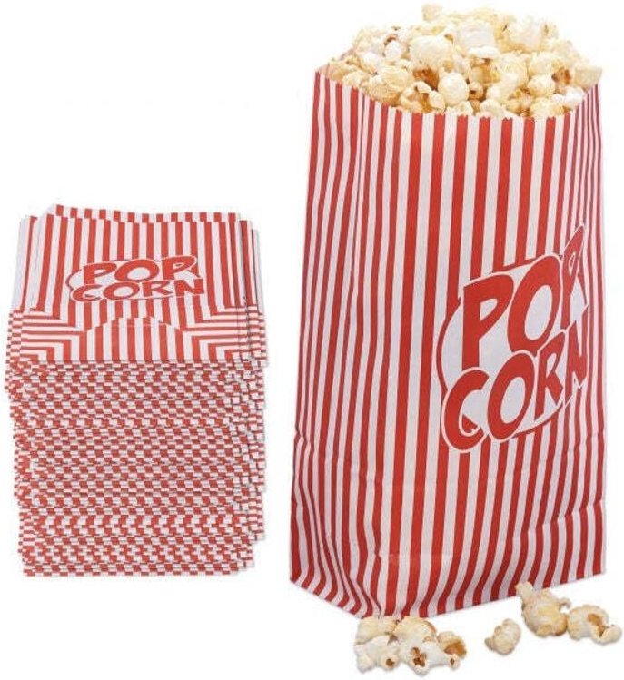 Popcorn bags set of 144