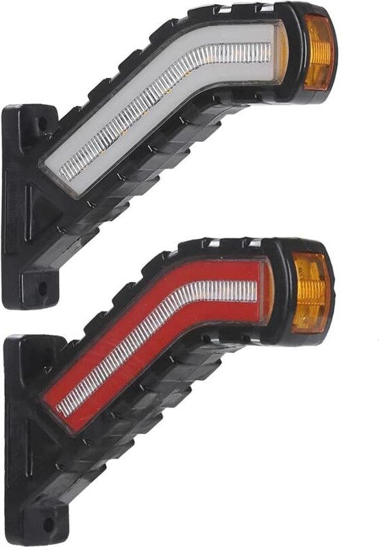 2 x LED Leuchten LKW Begrenzungsleuchten,12-24V LED Seitenmarkierungsleuchten ,Wasserdichte Positionsleuchte Seitenmarki...