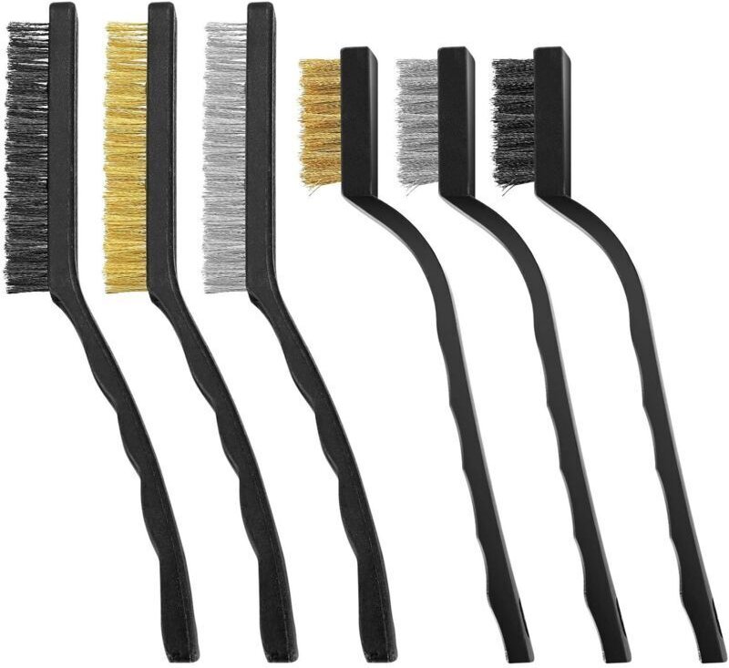 6-teiliges Metallbürsten-Set zur Rostentfernung, Nylon- und Kupferdrahtbürsten, Farbreinigungsbürsten für Schweißarbeite...