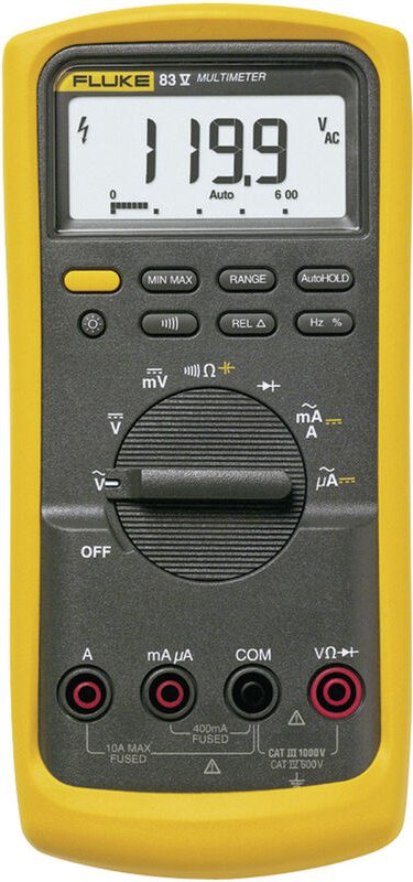 83V/EUR Hand-Multimeter digital cat iii 1000 v, cat iv 600 v Anzeige (Counts): 6000 - Fluke