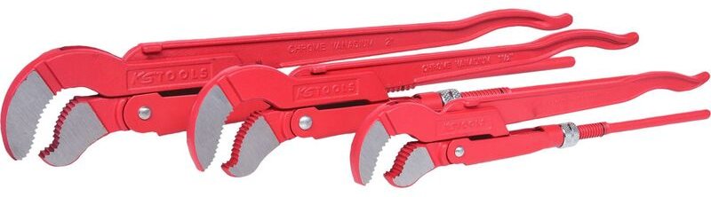 Eckrohrzangen-Satz, 3-tlg