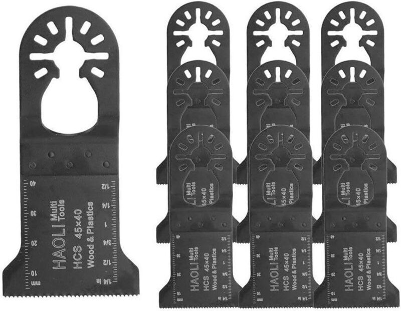 10er-Packung 45-mm-Standard-Oszillationssägeblätter für Multifunktionswerkzeuge, passend für Fein, Dremel, Bosch