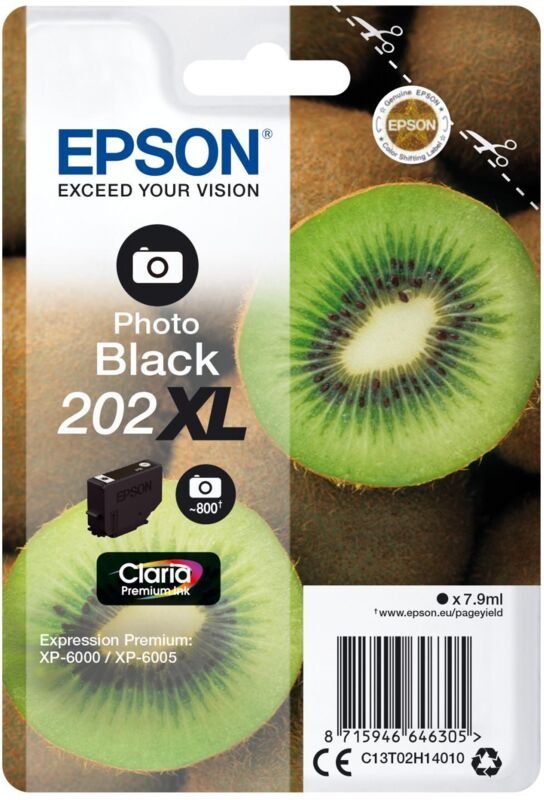 Epson Kiwi 202XL Druckerpatrone 1 Stück(e) Original Hohe (XL-) Ausbeute Foto schwarz