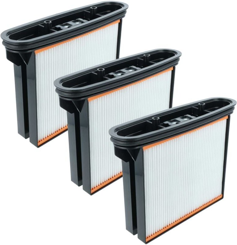 vhbw 3x Flachfaltenfilter H11 Ersatz für Bosch 1609203C34 für Industriestaubsauger Nass-/Trockensauger Staubsauger