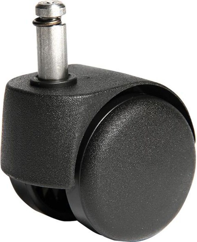 Rollen für weiche Böden Rollen-Ø 50 mm passend für Bürodrehstuhl Stiftlänge 23 mm Stift-Ø 10 mm