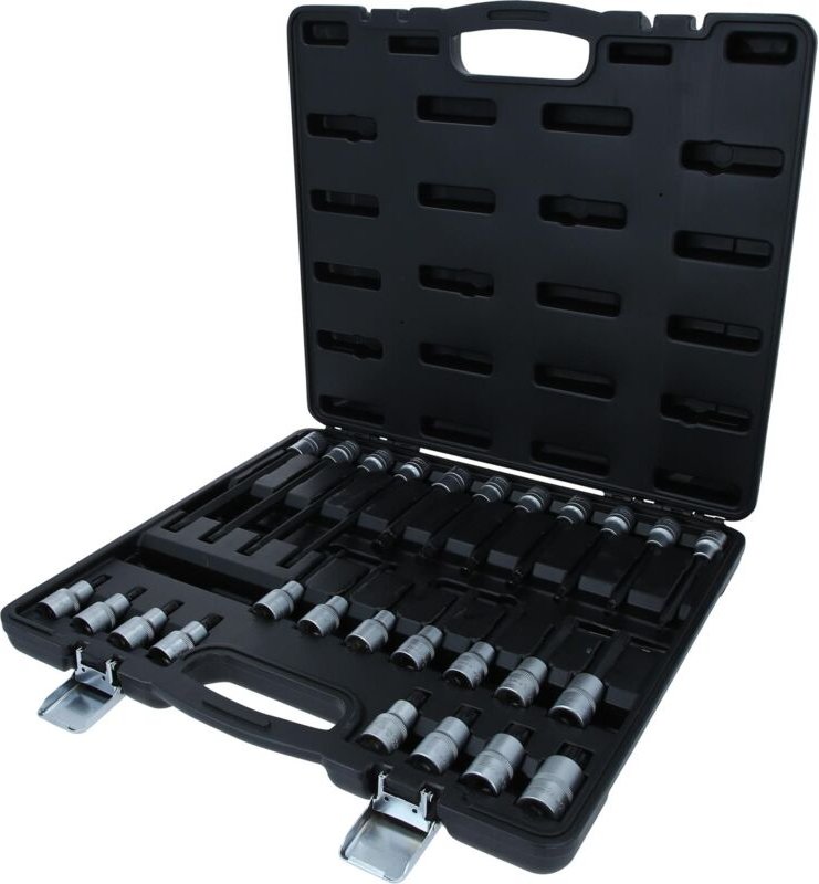 Ks Tools 1/2 Bit-Stecknuss-Satz für Vielzahn (XZN)-Schrauben, 26-tlg