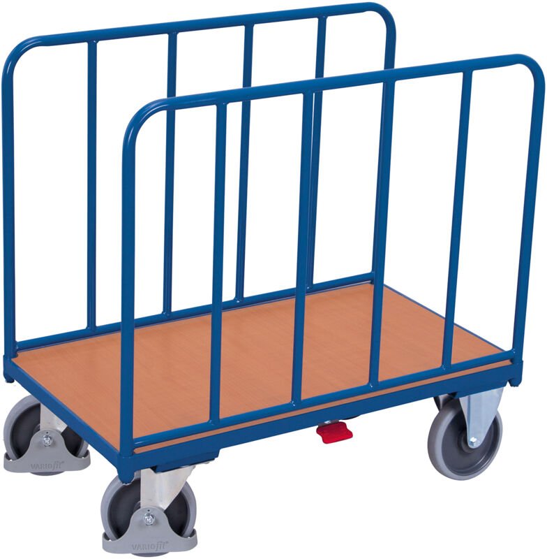 VARIOfit Seitenbügelwagen mit Rohrwänden 1260x740mm Anthrazitgrau RAL 7016