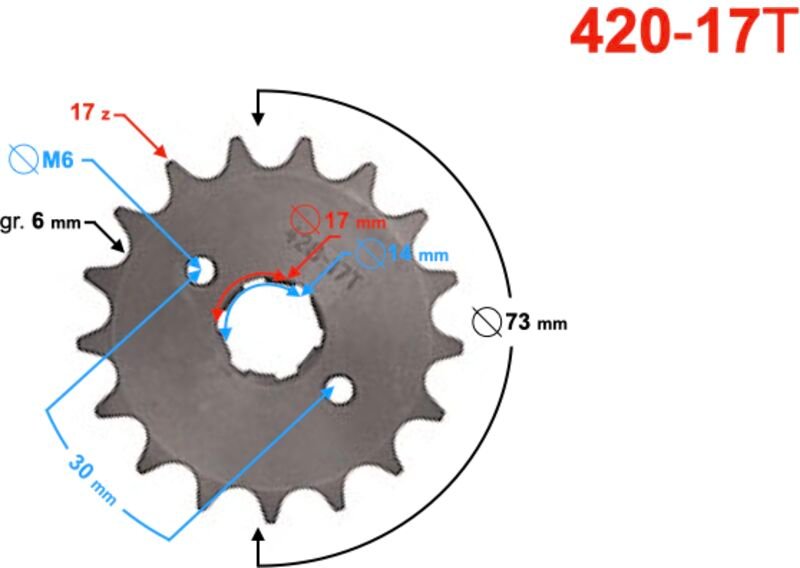 Moretti 17/420 Abtriebsritzel