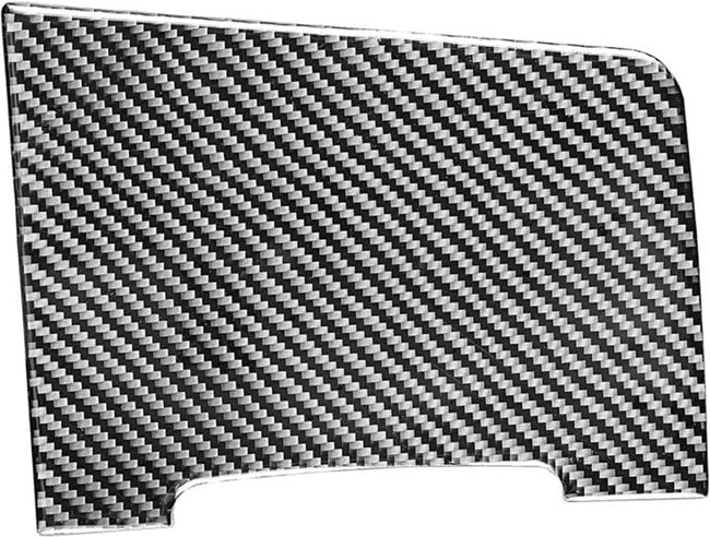Tlily - Carbon Fiber Center Control Tasse Halter Panel Abdeckung Trim Aufkleber für Regal 2017-2021 Zubehör