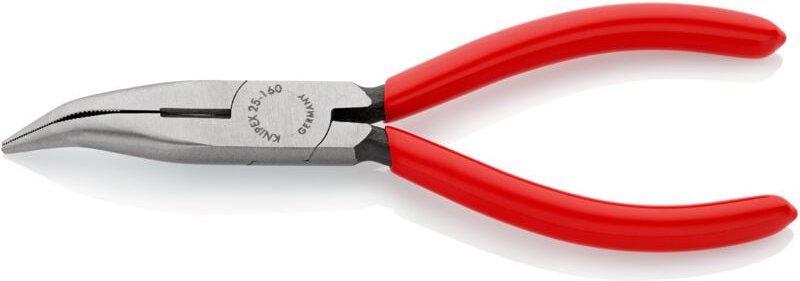 25 21 160 Flachrundzange Schneide schwarz atramentiert 160 mm - Knipex