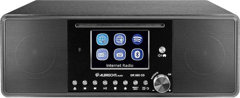 Dr 895 Internet Tischradio Internet, dab+, ukw cd, usb, wlan, Internetradio Schwarz - Albrecht