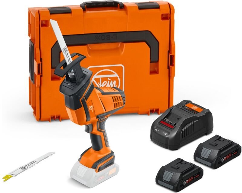 Fein - Kompakte Akku-Säbelsäge asas 18-21 k as Set 2 x 4 Ah - 71330162000