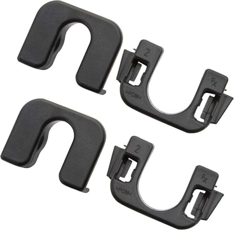 Odipie - 2x Hutablagen-Clips für Focus MK3 015532109E Schwarze Gepäckträgerhalterungen hinten, kompatibel mit f ord Fies...