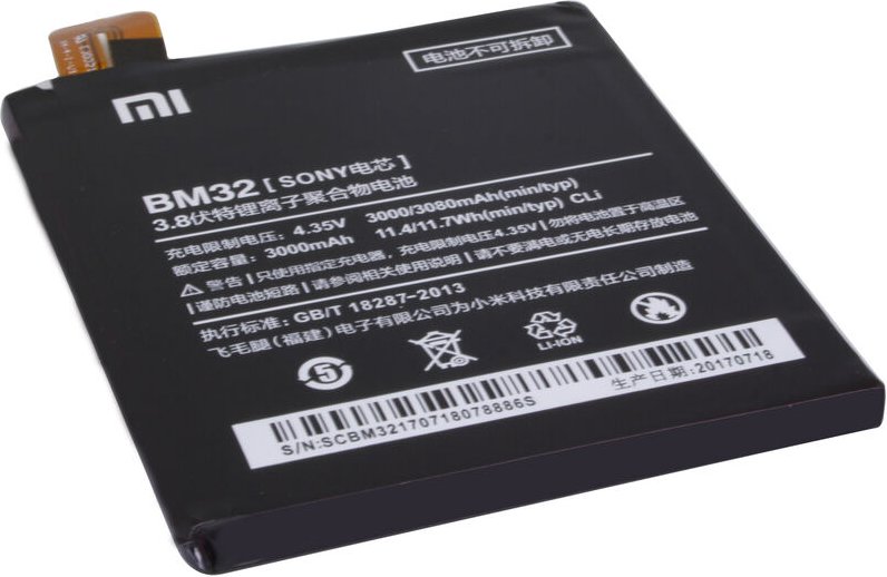 Xiaomi - Mi 4 Original Akku Batterie Accu (BM32) 3000mAh 4,35V Li-Ion