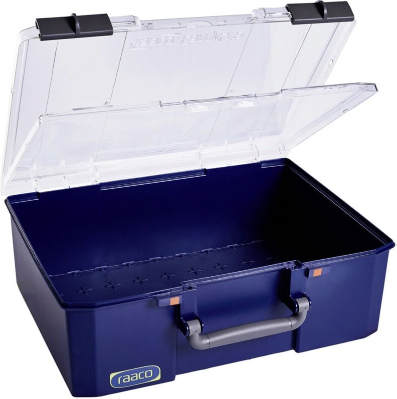 raaco 147255 Kleinteilebehälter CarryLite 150 5x10-0/DL (B x H x T) 413 x 148 x 330 mm Blau 1 St.