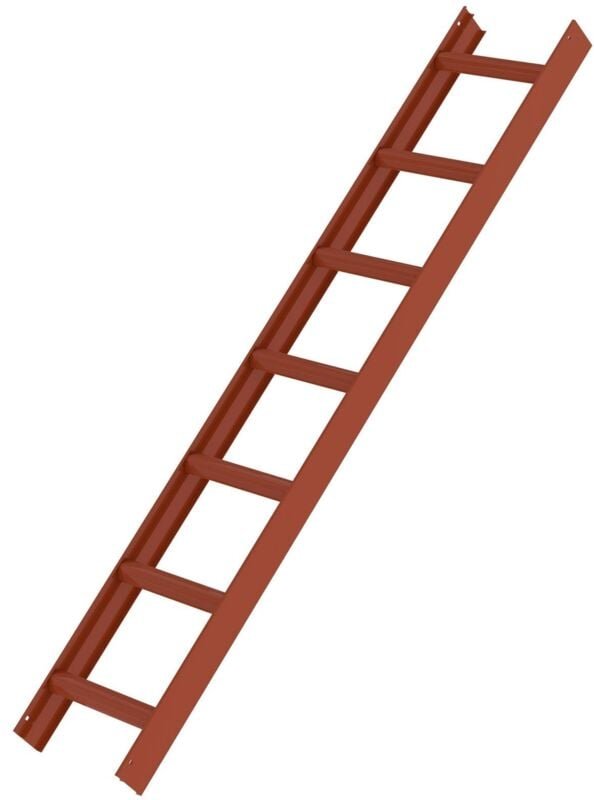 Günzburger Steigtechnik Dachleiter rotbraun 7 Sprossen - 011205