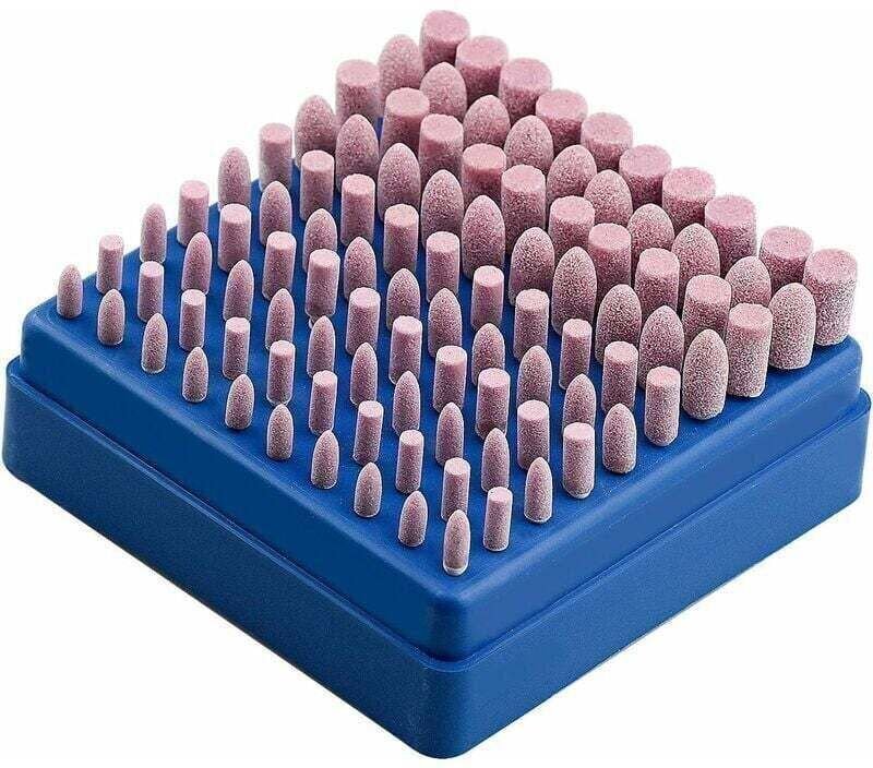 Packung mit 100 Schleifscheiben für rotierende Steinwerkzeuge, XU, Poliereinheit für Dremel-Rotationswerkzeuge, 3-mm-Sch...