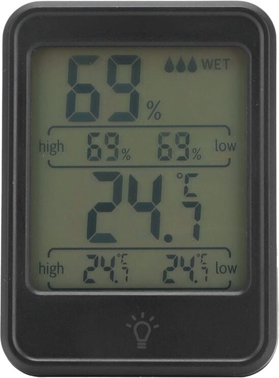 Tragbares, professionelles, batteriebetriebenes digitales Thermometer und Hygrometer -20℃-70℃ zur Temperaturregelung im ...