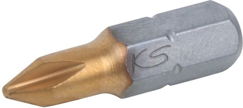 1/4' TiN Bit, 25mm, PH1, 5er Pack