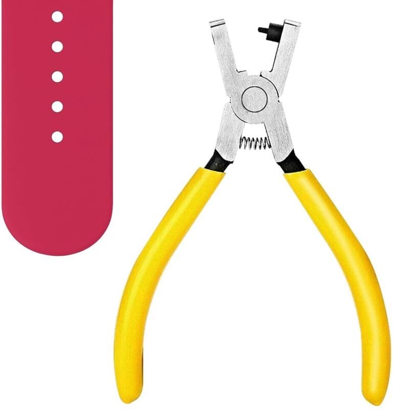 5-Zoll-Lederlochzange für Gürtel und Uhrenarmbänder, universelle 2-mm-Rundlochzange für Gürtel