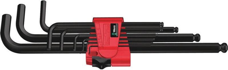 950/9 Hex-Plus 6 sb Winkelschlüsselsatz, metrisch, BlackLaser, 9-tlg. - Wera